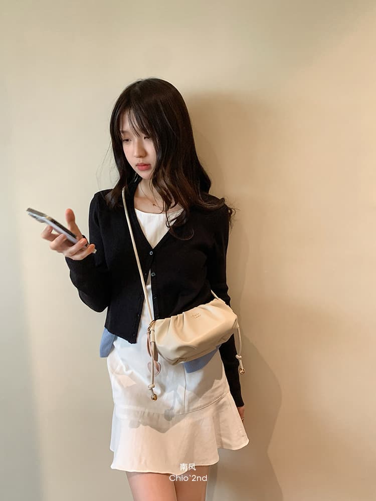 ミニバッグ ミニバッグ ふんわりギャザー ミニクラッチバッグ
