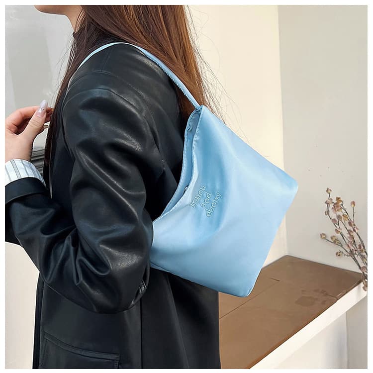 ミニバッグ ミニバッグ シンプル刺繍ミニトートバッグ