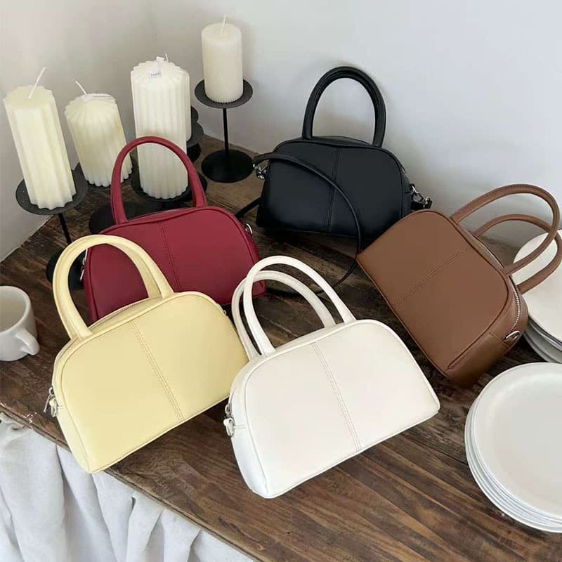 ミニバッグ 半円形シンプルミニバッグ