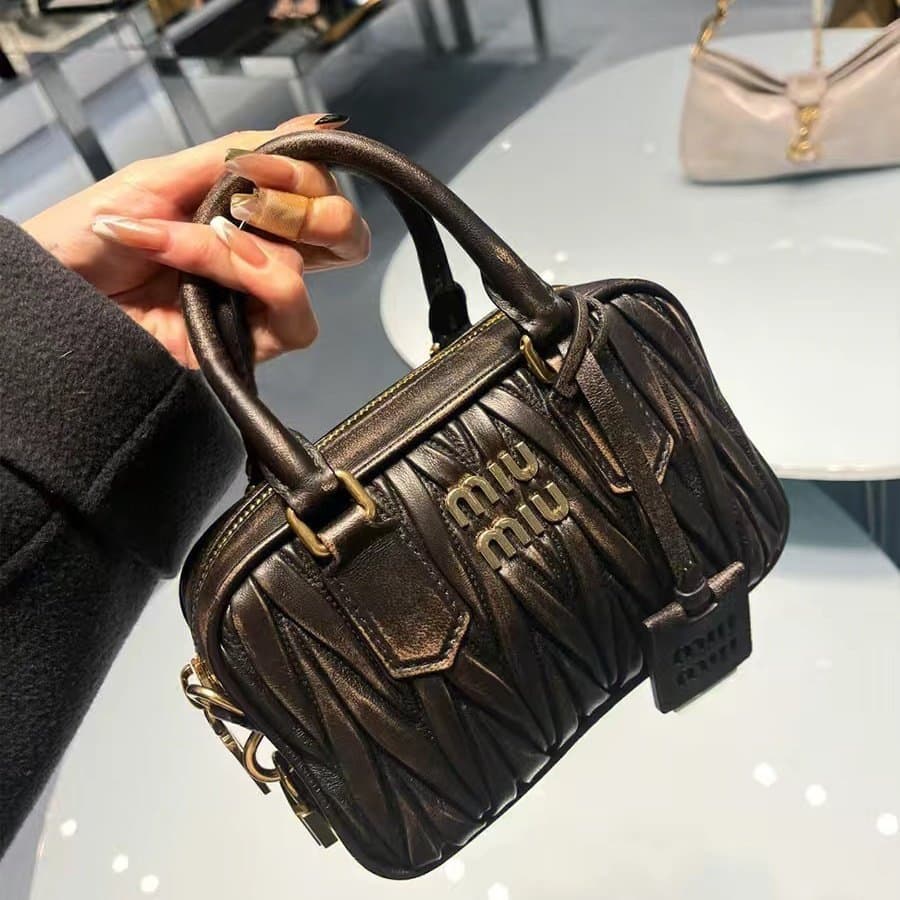 ミニバッグ ミニバッグ 立体織りデザイン ミニボストンバッグ