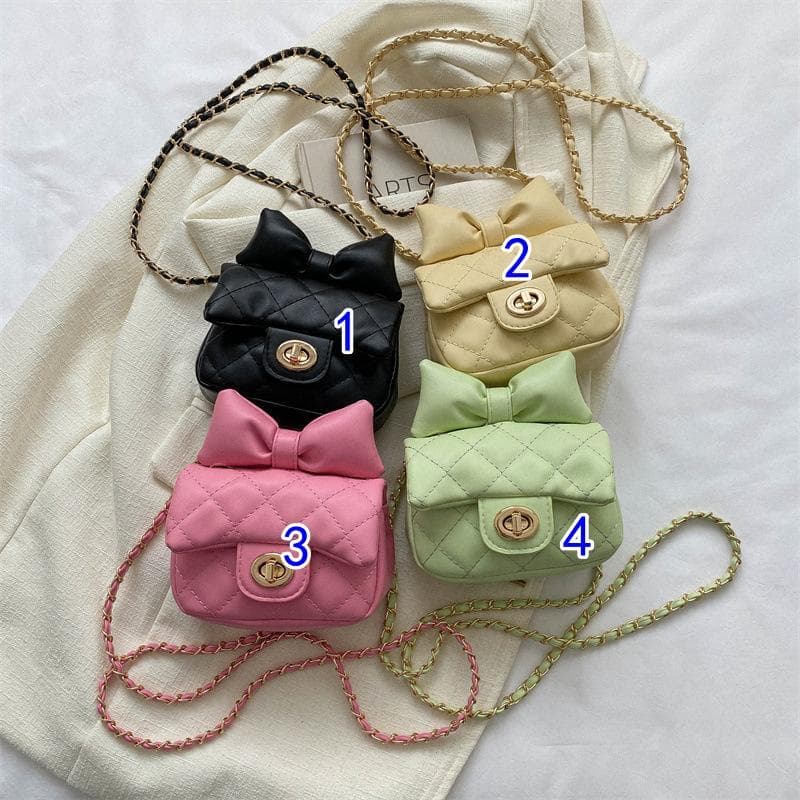ミニバッグ レディース りぼん付き キルティング ショルダーバッグ