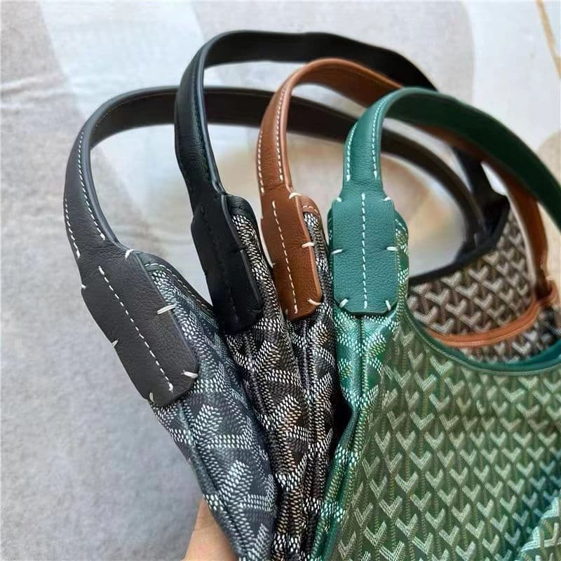 ミニバッグ 幾何学模様レザーハンドルミニバッグ