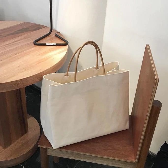ミニバッグ ミニバッグ シンプル木製ハンドルミニトート
